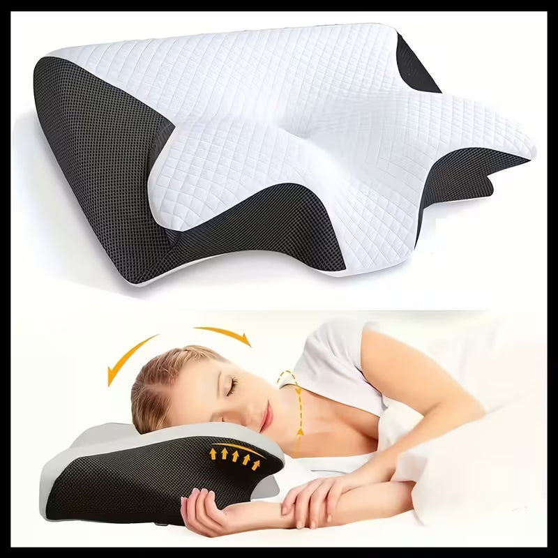 Sleepura Oreiller Cervical Ergonomique – Mousse à Mémoire de Forme